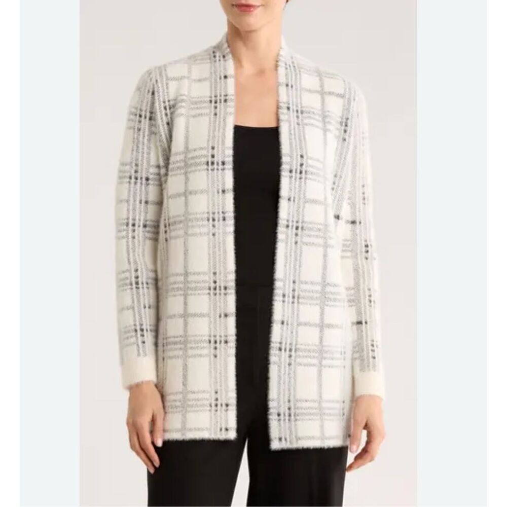 Cyrus Open Front Eyelash Knit Soft Cardigan Sweater Women’s Sz Large